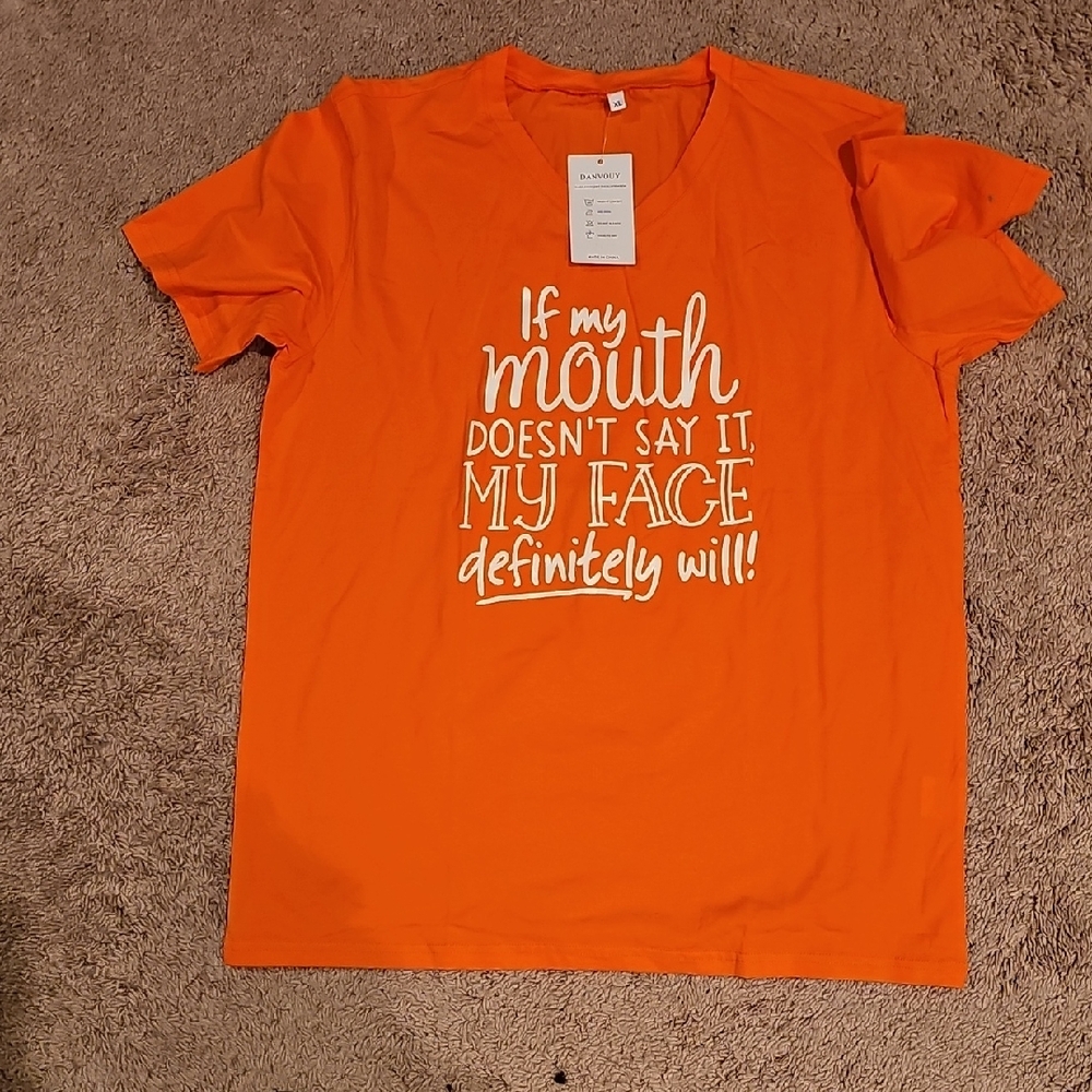 Orange Graphic T-Shirt